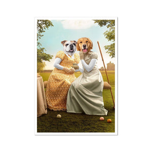 Penelope & Eloise (Bridgerton inspired): Custom Pet Poster - Paw & Glory - Dog Portraits - Pet Portraits