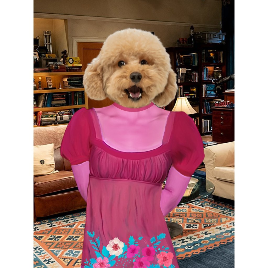 Penny (Big Bang Theory): Custom Digital Download Pet Portrait - Paw & Glory - Dog Portraits - Pet Portraits