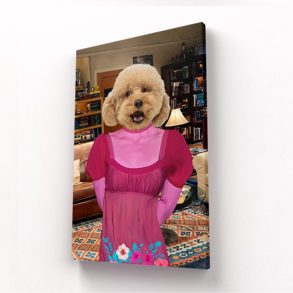 Penny (Big Bang Theory): Custom Pet Canvas - Paw & Glory - Dog Portraits - Pet Portraits