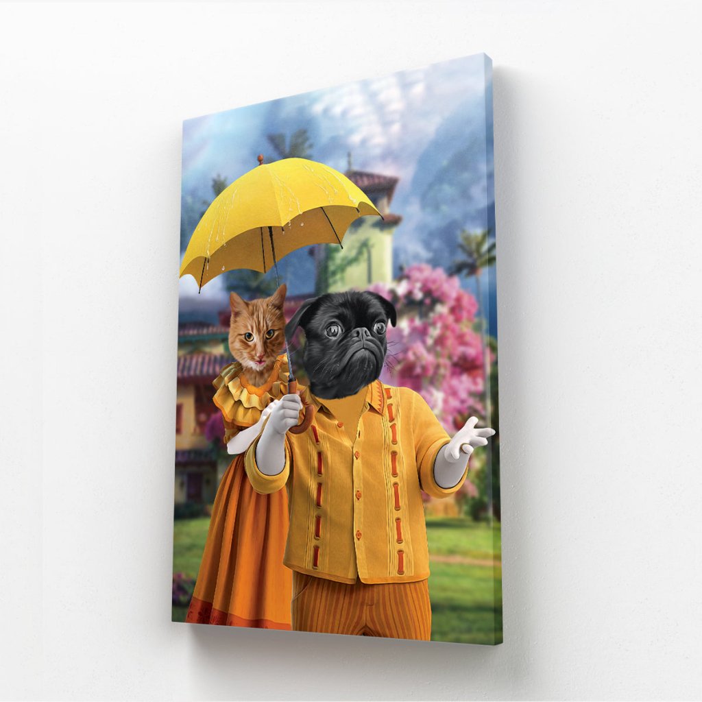 Pepa & Felix (Encanto Inspired): Custom Pet Canvas - Paw & Glory - Dog Portraits - Pet Portraits