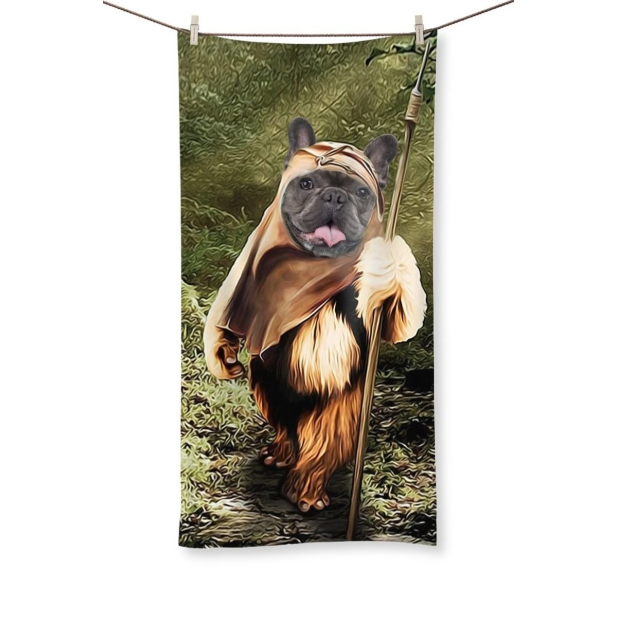 Pet E - Wok: Custom Pet Towel - Paw & Glory - Dog Portraits - Pet Portraits