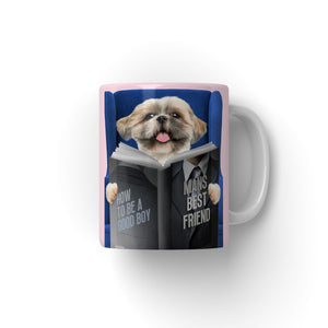 Pet Reading A Book: Custom Pet Mug - Paw & Glory - Dog Portraits - Pet Portraits