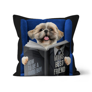 Pet Reading A Book: Custom Pet Pillow - Paw & Glory - Dog Portraits - Pet Portraits