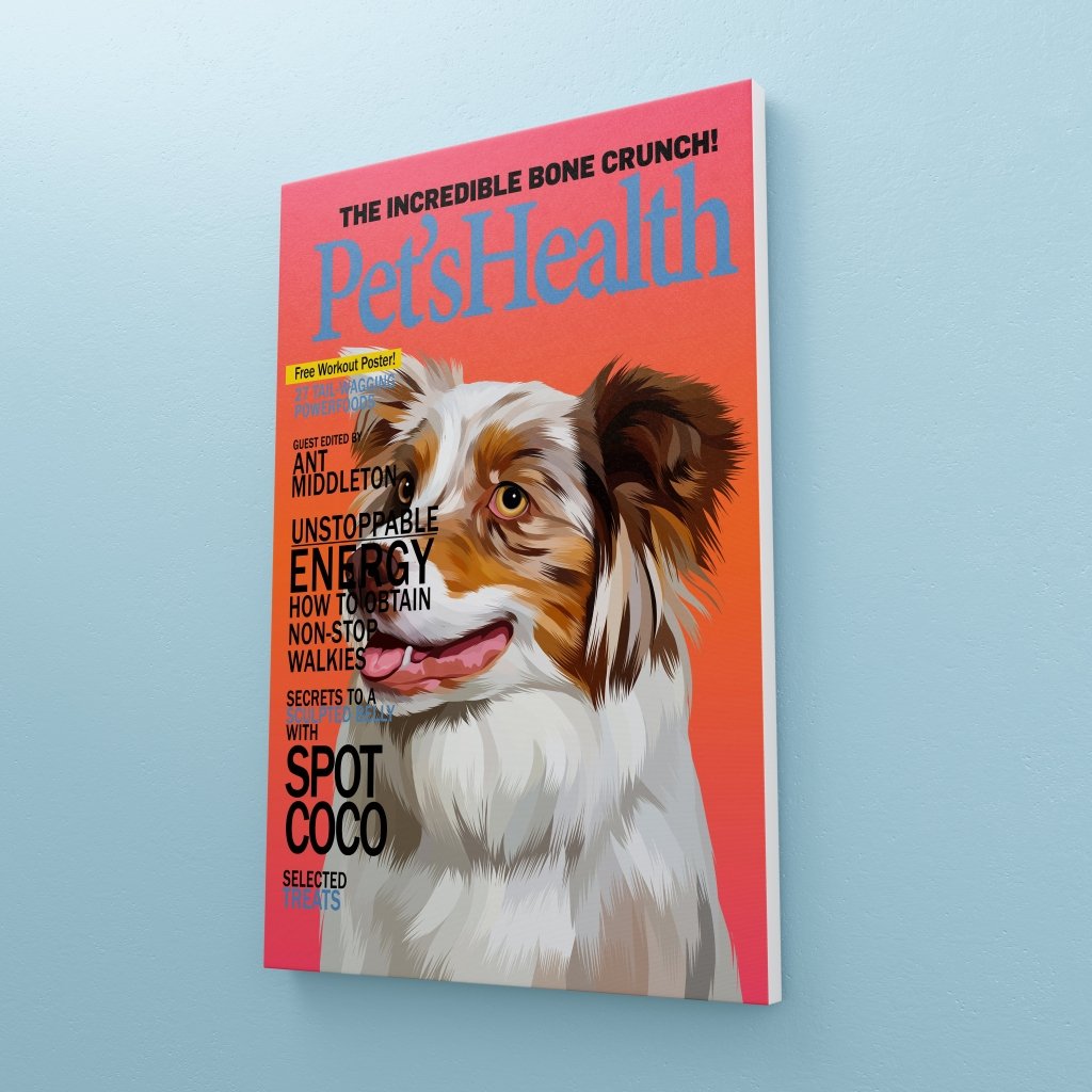 Pet's Health: Custom Pet Canvas - Paw & Glory - Dog Portraits - Pet Portraits