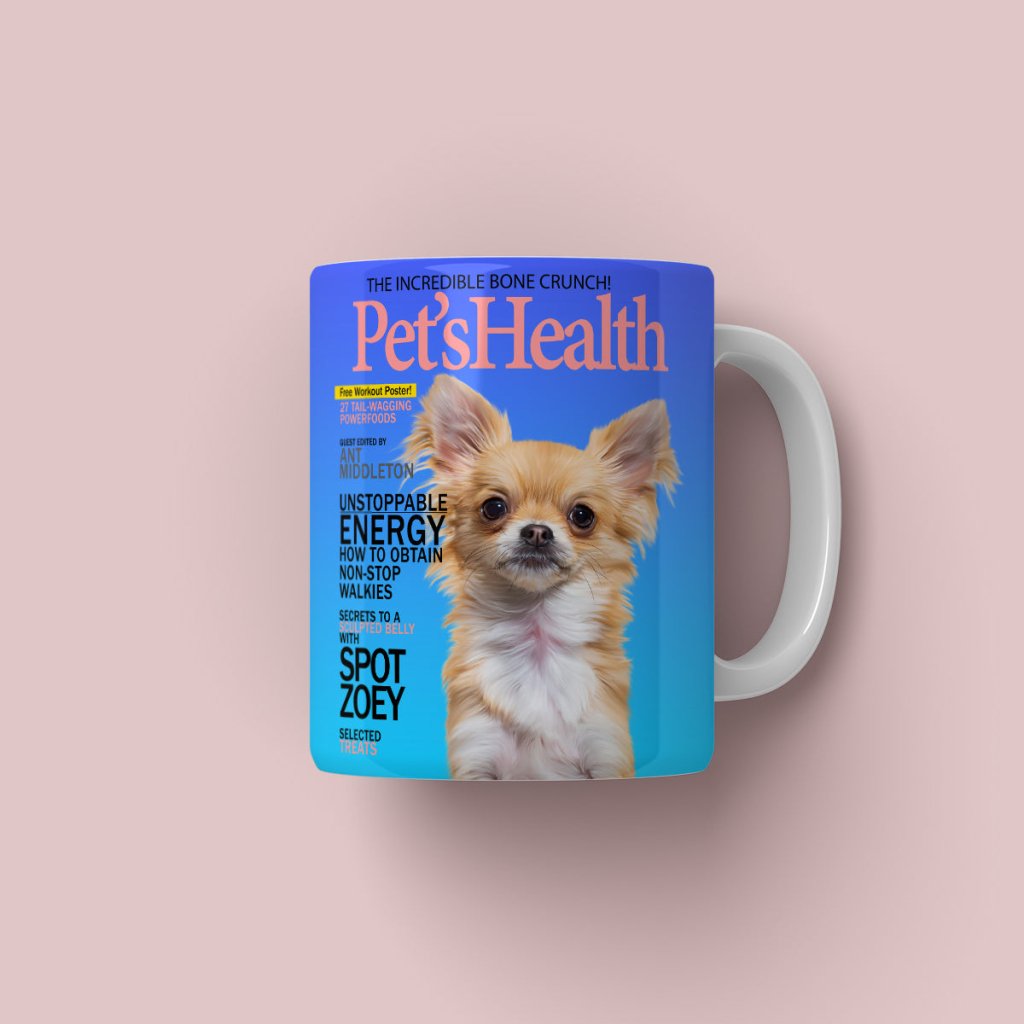 Pet's Health: Custom Pet Coffee Mug - Paw & Glory - Dog Portraits - Pet Portraits