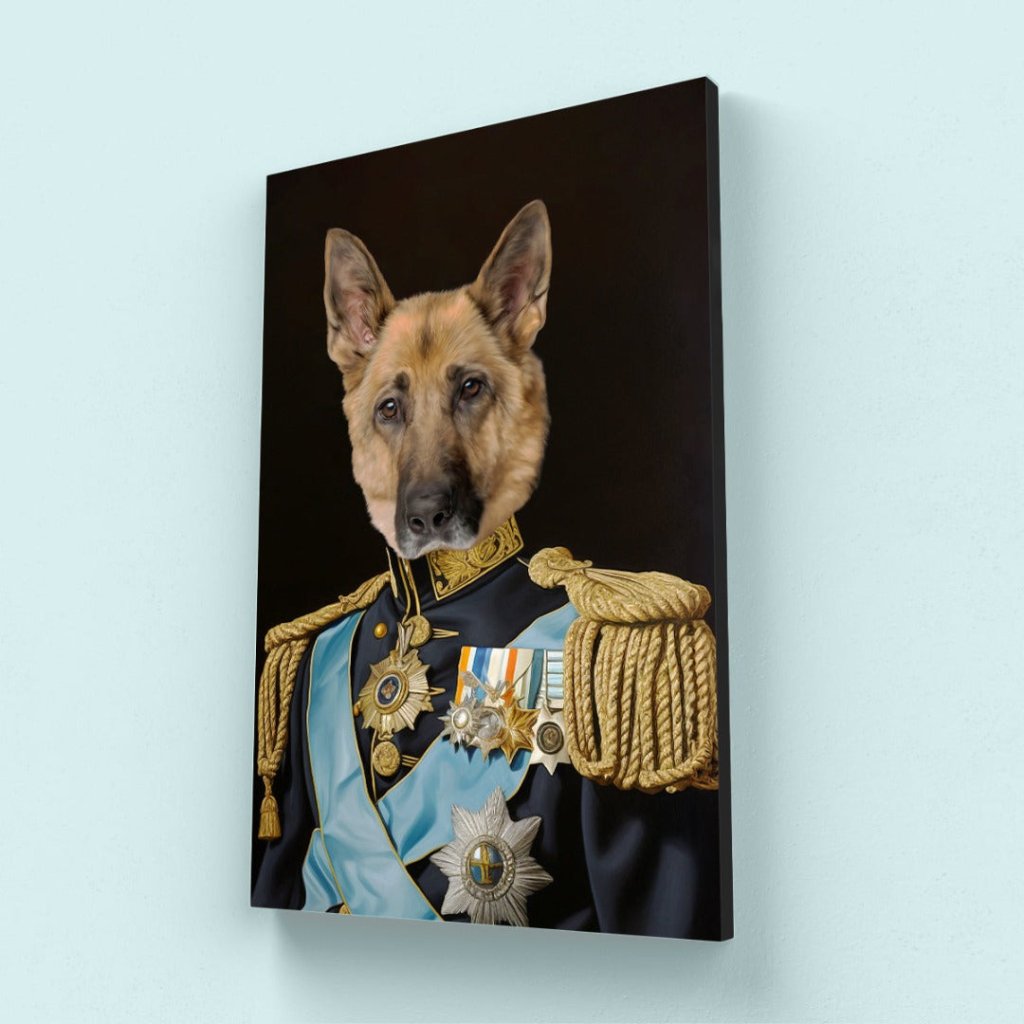 Petty Officer: Custom Pet Canvas - Paw & Glory - #pet portraits# - #dog portraits# - #pet portraits uk#