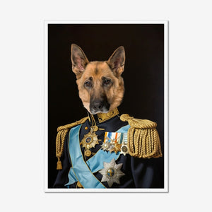 Petty Officer: Custom Pet Portrait - Paw & Glory - Dog Portraits - Pet Portraits