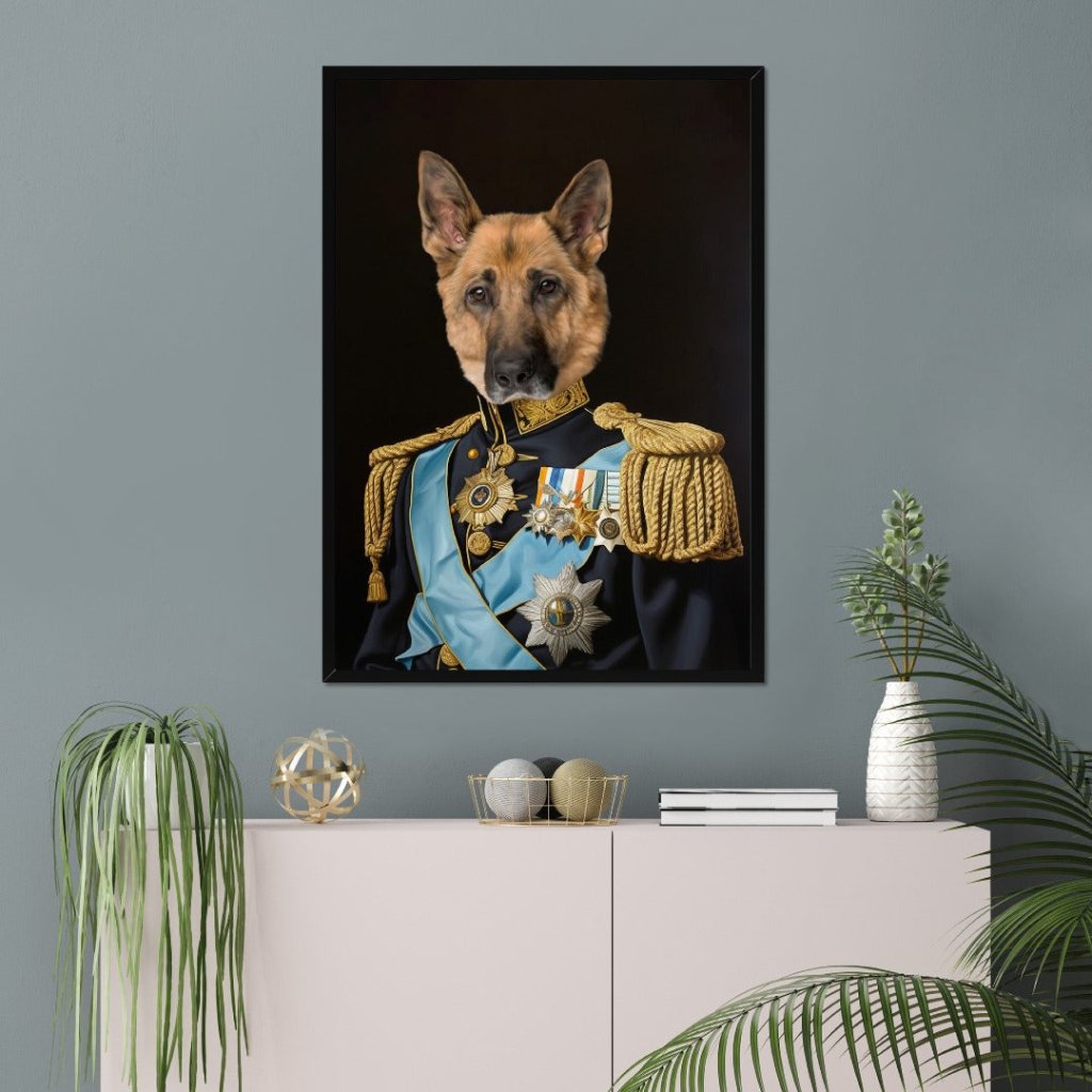 Petty Officer: Custom Pet Portrait - Paw & Glory - Dog Portraits - Pet Portraits