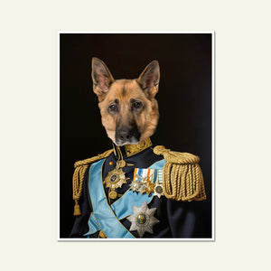 Petty Officer: Custom Pet Poster - Paw & Glory - Dog Portraits - Pet Portraits