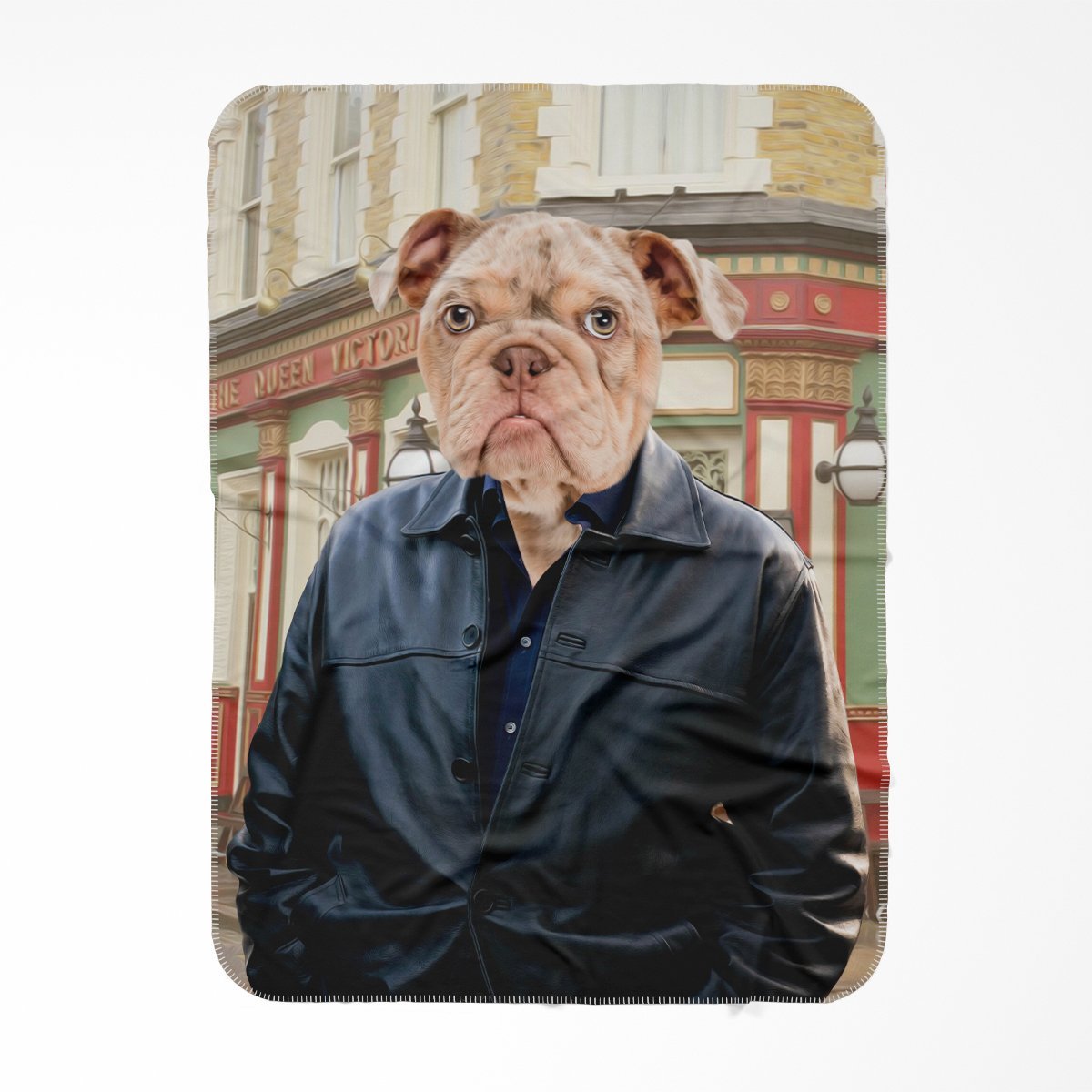 Phil Mitchell (Eastenders Inspired): Custom Pet Blanket - Paw & Glory - Dog Portraits - Pet Portraits