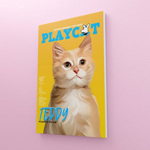 Play Cat: Custom Pet Canvas - Paw & Glory - Dog Portraits - Pet Portraits