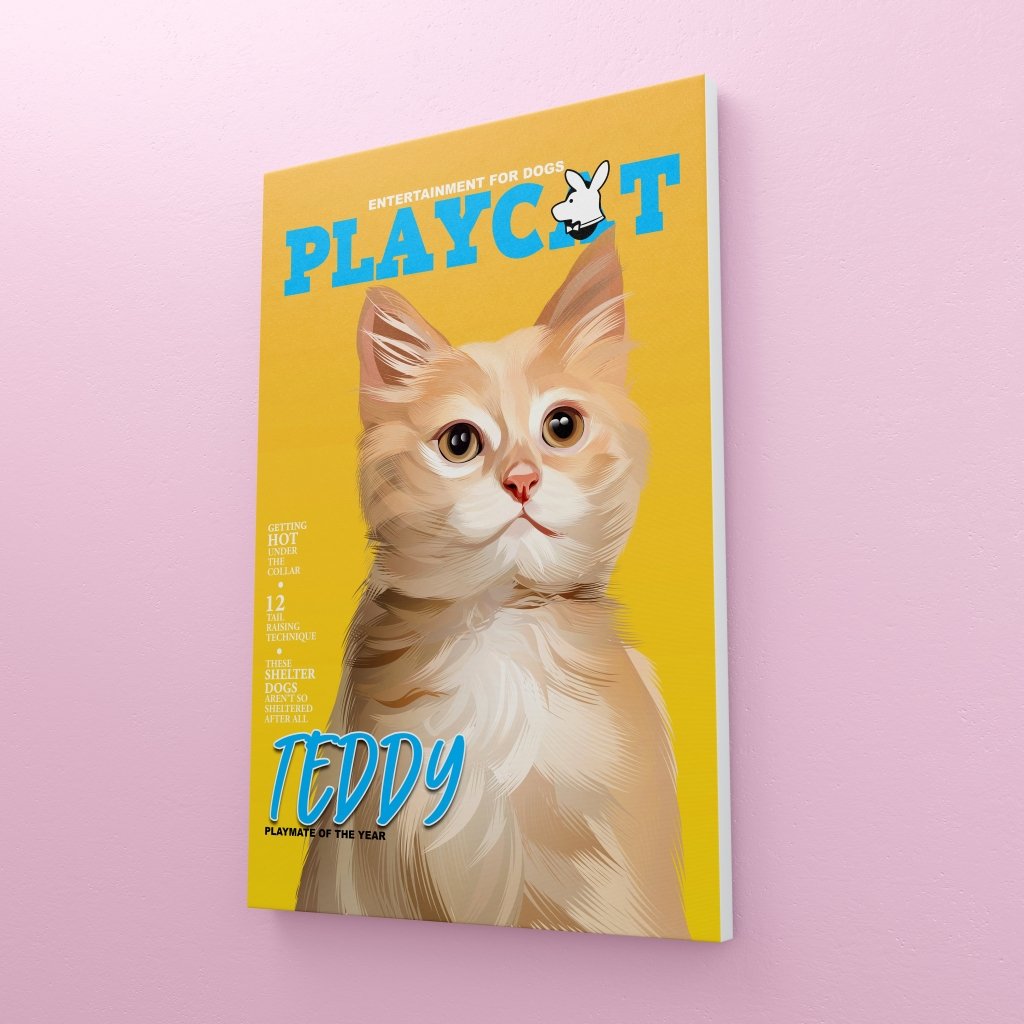 Play Cat: Custom Pet Canvas - Paw & Glory - #pet portraits# - #dog portraits# - #pet portraits uk#