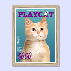 Play Cat: Custom Pet Portrait - Paw & Glory - Dog Portraits - Pet Portraits