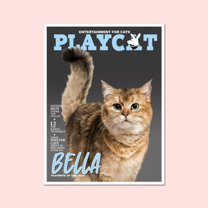 Play Cat: Custom Pet Portrait - Paw & Glory - Dog Portraits - Pet Portraits