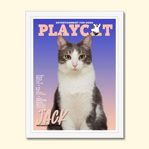 Play Cat: Custom Pet Portrait - Paw & Glory - Dog Portraits - Pet Portraits