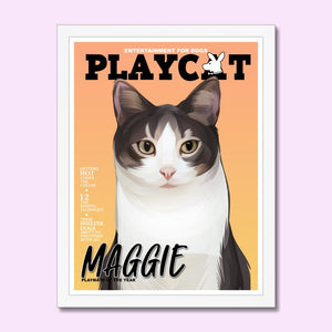 Play Cat: Custom Pet Portrait - Paw & Glory - Dog Portraits - Pet Portraits