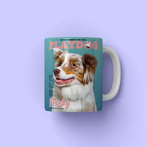 Play Dog: Custom Pet Coffee Mug - Paw & Glory - Dog Portraits - Pet Portraits