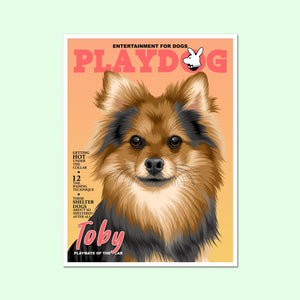 Play Dog: Custom Pet Portrait - Paw & Glory - Dog Portraits - Pet Portraits