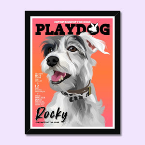 Play Dog: Custom Pet Portrait - Paw & Glory - Dog Portraits - Pet Portraits