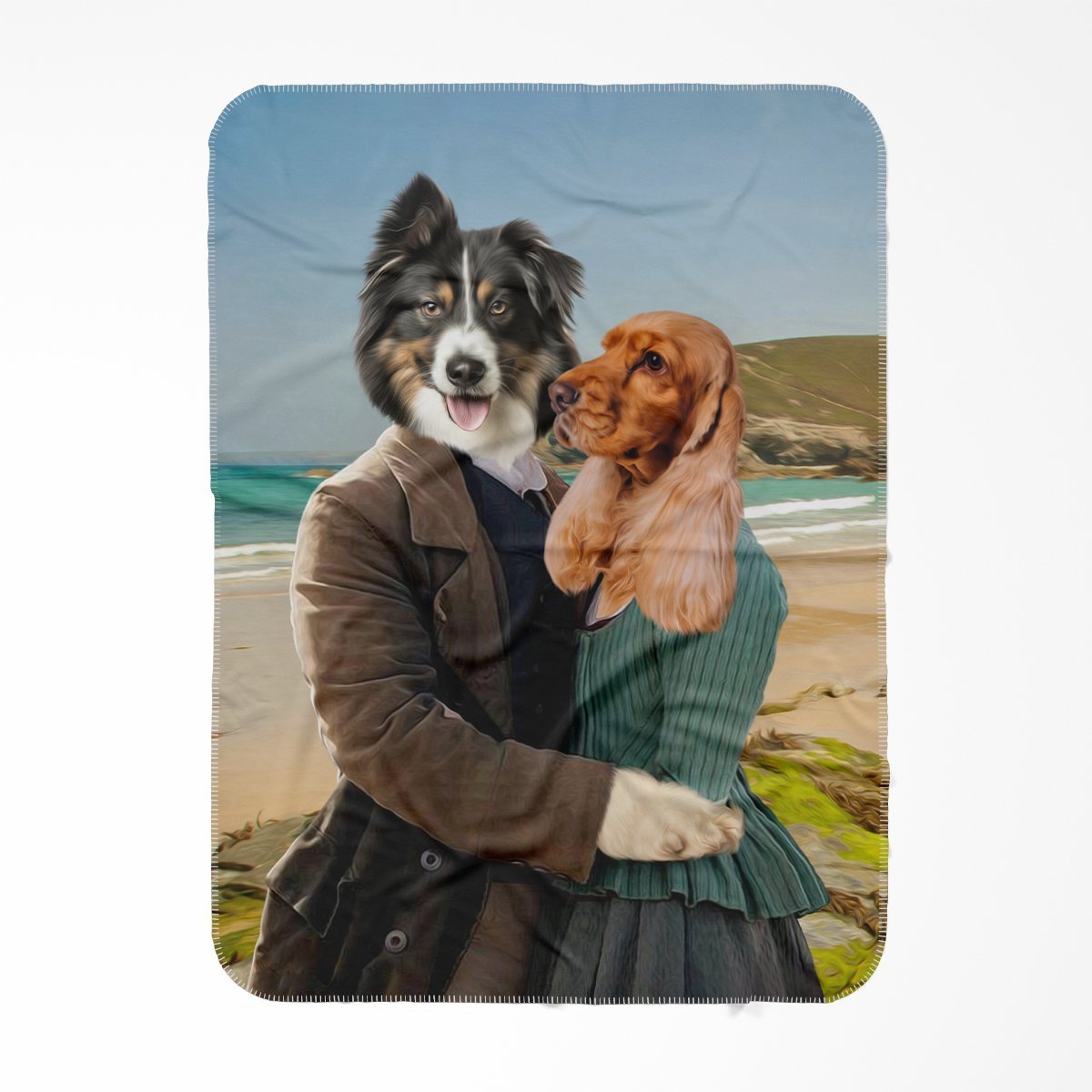 Poldark: Custom Pet Blanket - Paw & Glory - Dog Portraits - Pet Portraits