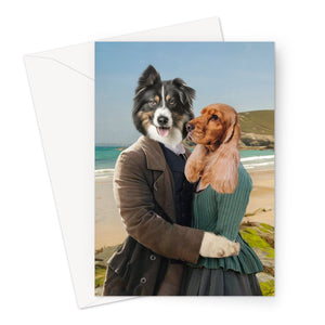 Poldark: Custom Pet Greeting Card - Paw & Glory - Dog Portraits - Pet Portraits