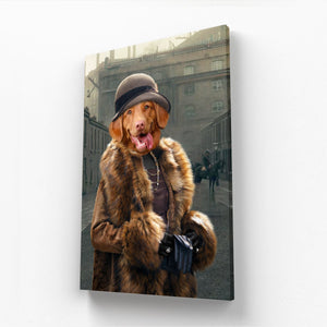 Polly (Peaky Blinders Inspired): Custom Pet Canvas - Paw & Glory - Dog Portraits - Pet Portraits