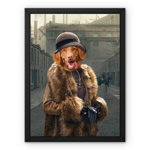 Polly (Peaky Blinders Inspired): Custom Pet Canvas - Paw & Glory - Dog Portraits - Pet Portraits