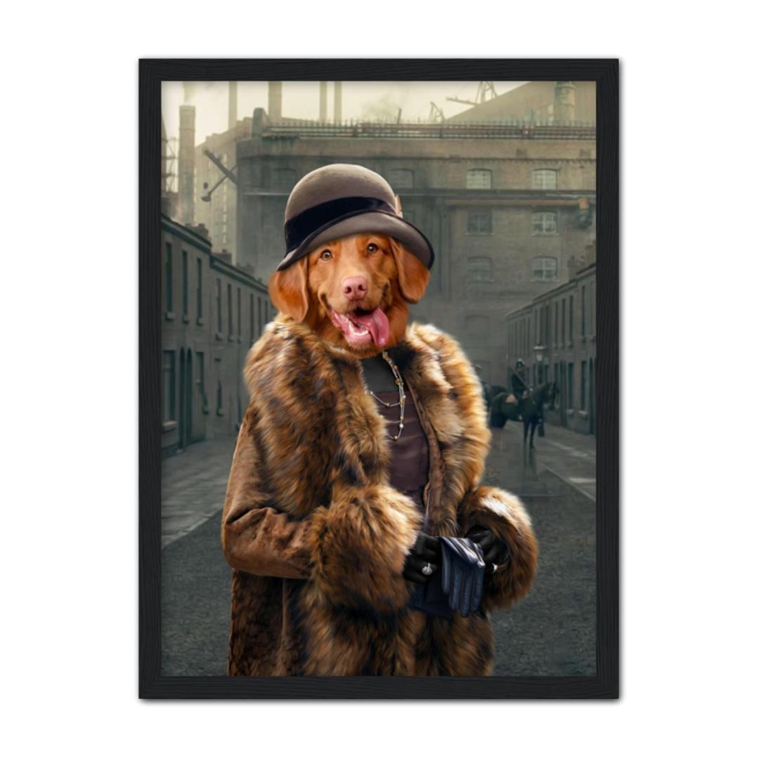 Polly (Peaky Blinders Inspired): Custom Pet Portrait - Paw & Glory - Dog Portraits - Pet Portraits