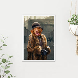 Polly (Peaky Blinders Inspired): Custom Pet Poster - Paw & Glory - Dog Portraits - Pet Portraits