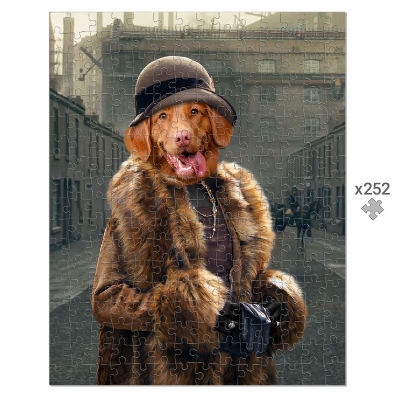 Polly (Peaky Blinders Inspired): Custom Pet Puzzle - Paw & Glory - Dog Portraits - Pet Portraits