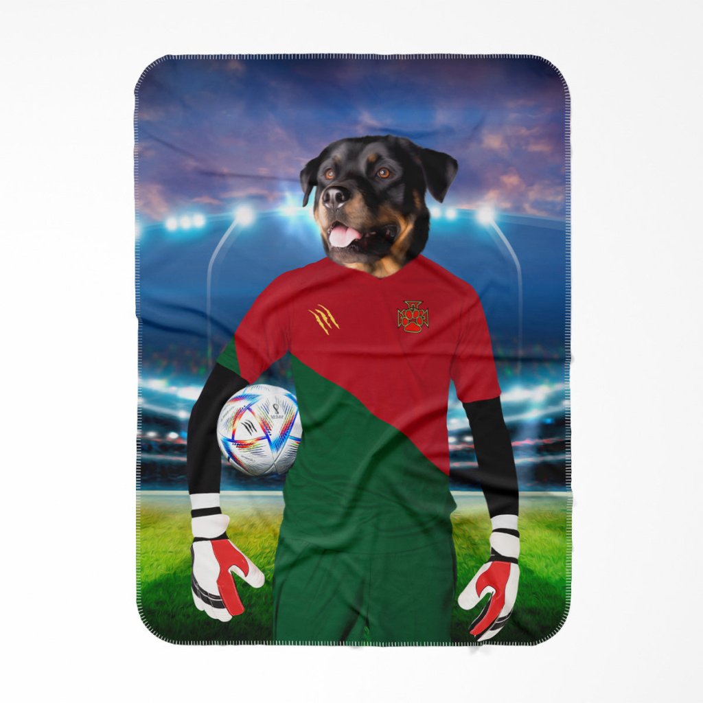 Portugal Football Team (FIFA 2022): Custom Pet Blanket - Paw & Glory - Dog Portraits - Pet Portraits