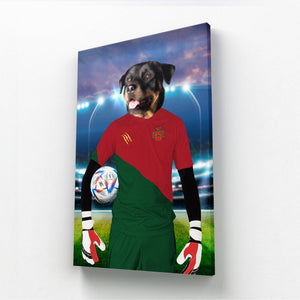 Portugal Football Team (FIFA 2022): Custom Pet Canvas - Paw & Glory - Dog Portraits - Pet Portraits