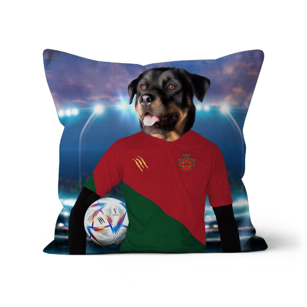 Portugal Football Team (FIFA 2022): Custom Pet Pillow - Paw & Glory - Dog Portraits - Pet Portraits