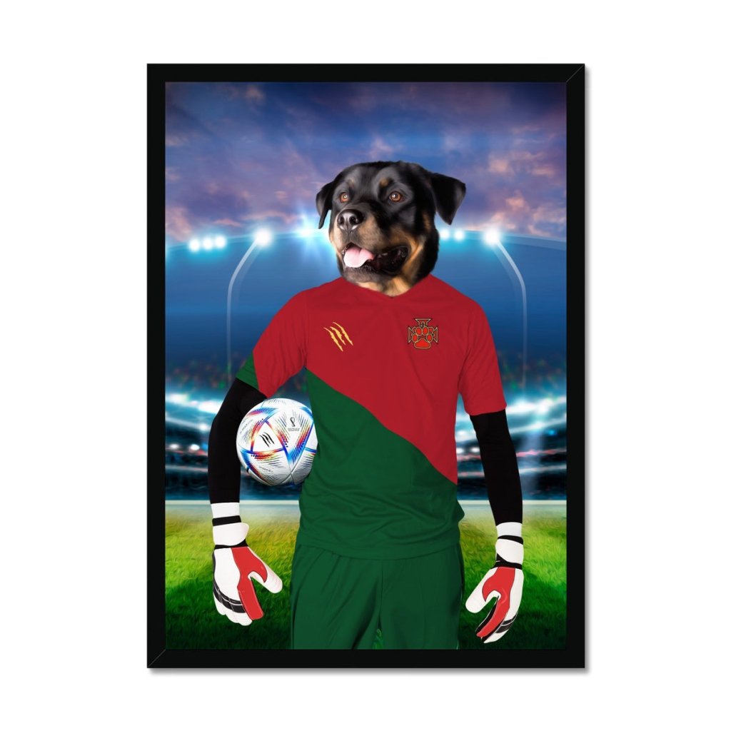 Portugal Football Team (FIFA 2022): Custom Pet Portrait - Paw & Glory - Dog Portraits - Pet Portraits