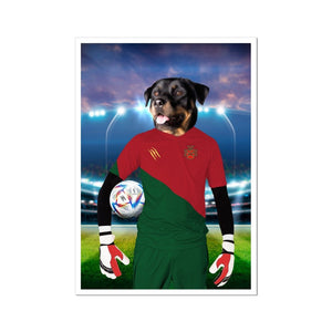 Portugal Football Team (FIFA 2022): Custom Pet Poster - Paw & Glory - Dog Portraits - Pet Portraits