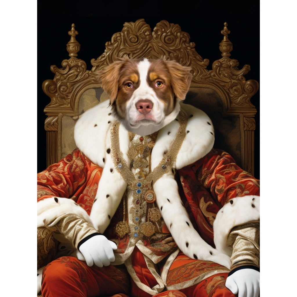 Prince Consort: Custom Digital Download Pet Portrait - Paw & Glory - Dog Portraits - Pet Portraits