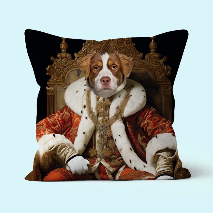 Prince Consort: Custom Pet Pillow - Paw & Glory - Dog Portraits - Pet Portraits