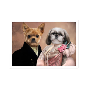 Print Your Digital 2 Pet Artwork On A Portrait - Paw & Glory - Dog Portraits - Pet Portraits