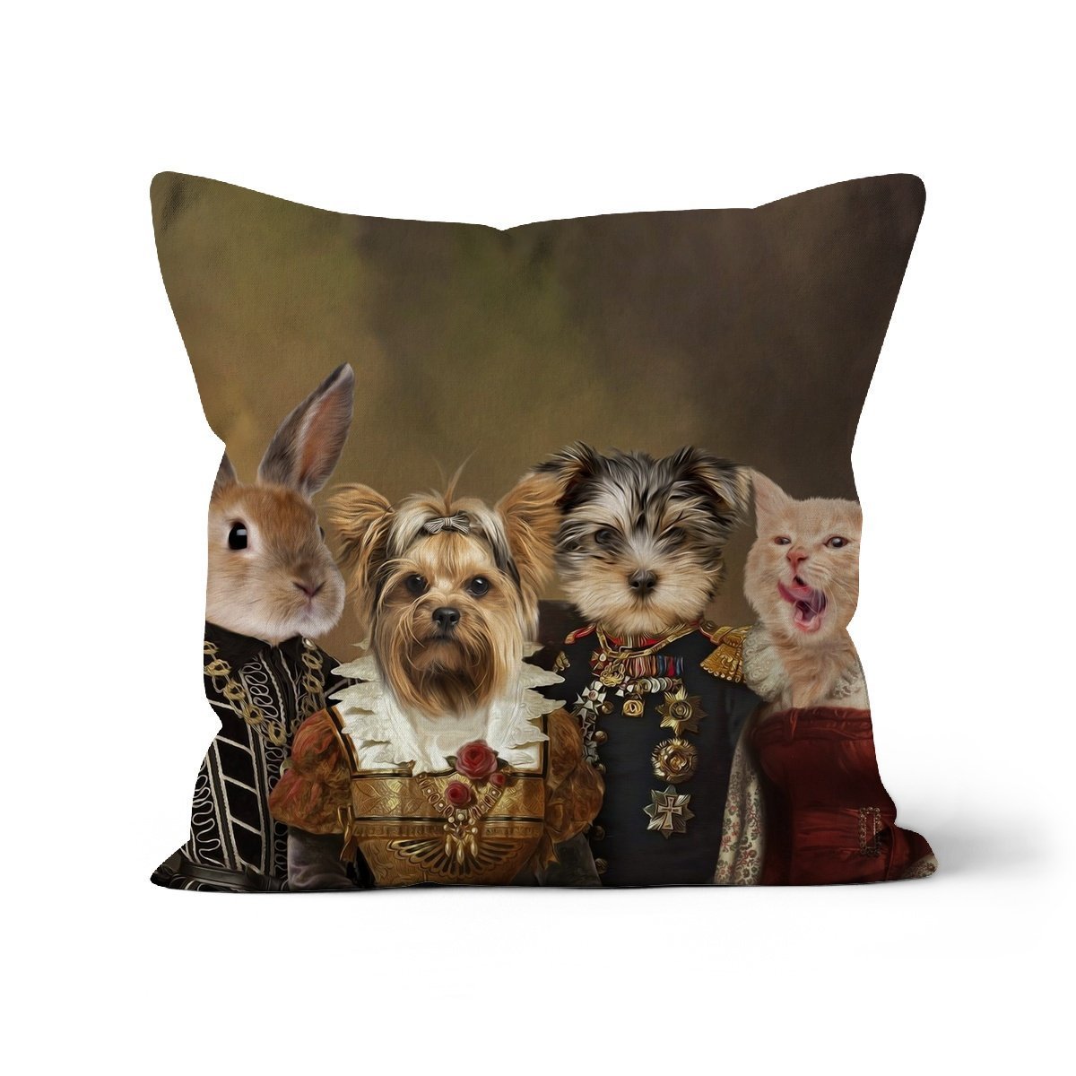 Print Your Digital 4 Pet Portrait On A Pillow - Paw & Glory - Dog Portraits - Pet Portraits