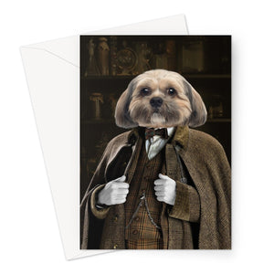 Professor Slughorn (Harry Potter Inspired): Custom Pet Greeting Card - Paw & Glory - Dog Portraits - Pet Portraits