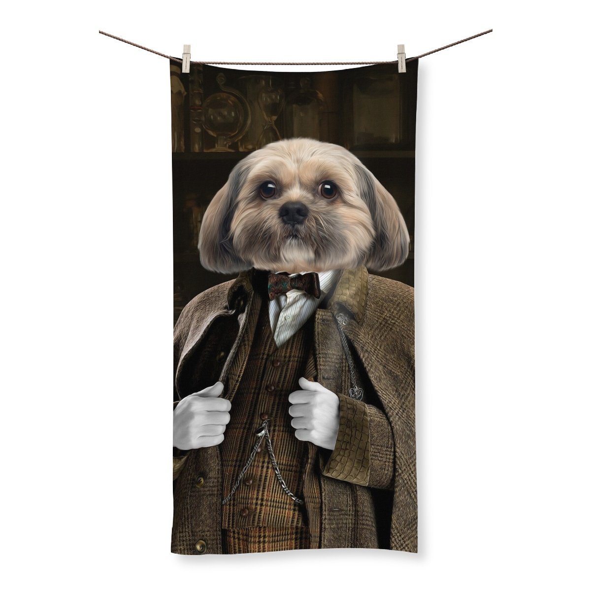 Professor Slughorn (Harry Potter Inspired): Custom Pet Towel - Paw & Glory - Dog Portraits - Pet Portraits