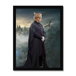 Professor Snape (Harry Potter Inspired): Animal Art Framed Portrait - Paw & Glory - Dog Portraits - Pet Portraits