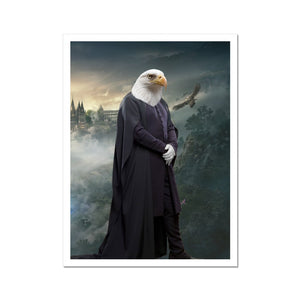 Professor Snape (Harry Potter Inspired): Animal Art Poster - Paw & Glory - Dog Portraits - Pet Portraits