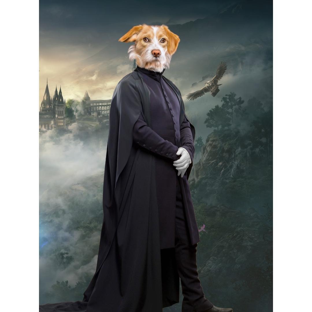 Professor Snape (Harry Potter Inspired): Custom Digital Download Pet Portrait - Paw & Glory - Dog Portraits - Pet Portraits