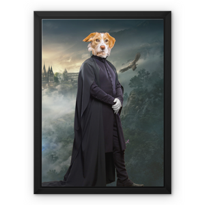 Professor Snape (Harry Potter Inspired): Custom Pet Canvas - Paw & Glory - Dog Portraits - Pet Portraits