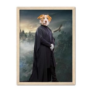 Professor Snape (Harry Potter Inspired): Custom Pet Portrait - Paw & Glory - Dog Portraits - Pet Portraits