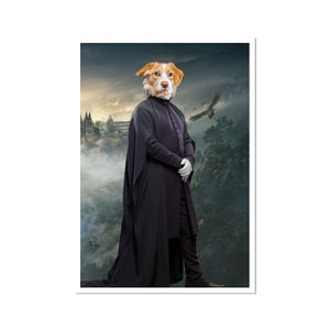 Professor Snape (Harry Potter Inspired): Custom Pet Poster - Paw & Glory - Dog Portraits - Pet Portraits