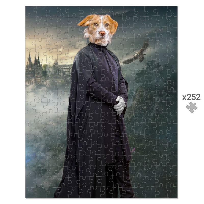 Professor Snape (Harry Potter Inspired): Custom Pet Puzzle - Paw & Glory - Dog Portraits - Pet Portraits