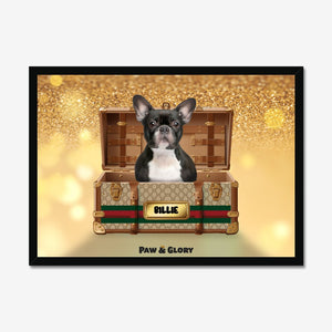 Pucci Luxury Trunk: Custom Pet Portrait - Paw & Glory - Dog Portraits - Pet Portraits