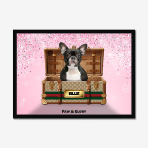 Pucci Luxury Trunk: Custom Pet Portrait - Paw & Glory - Dog Portraits - Pet Portraits